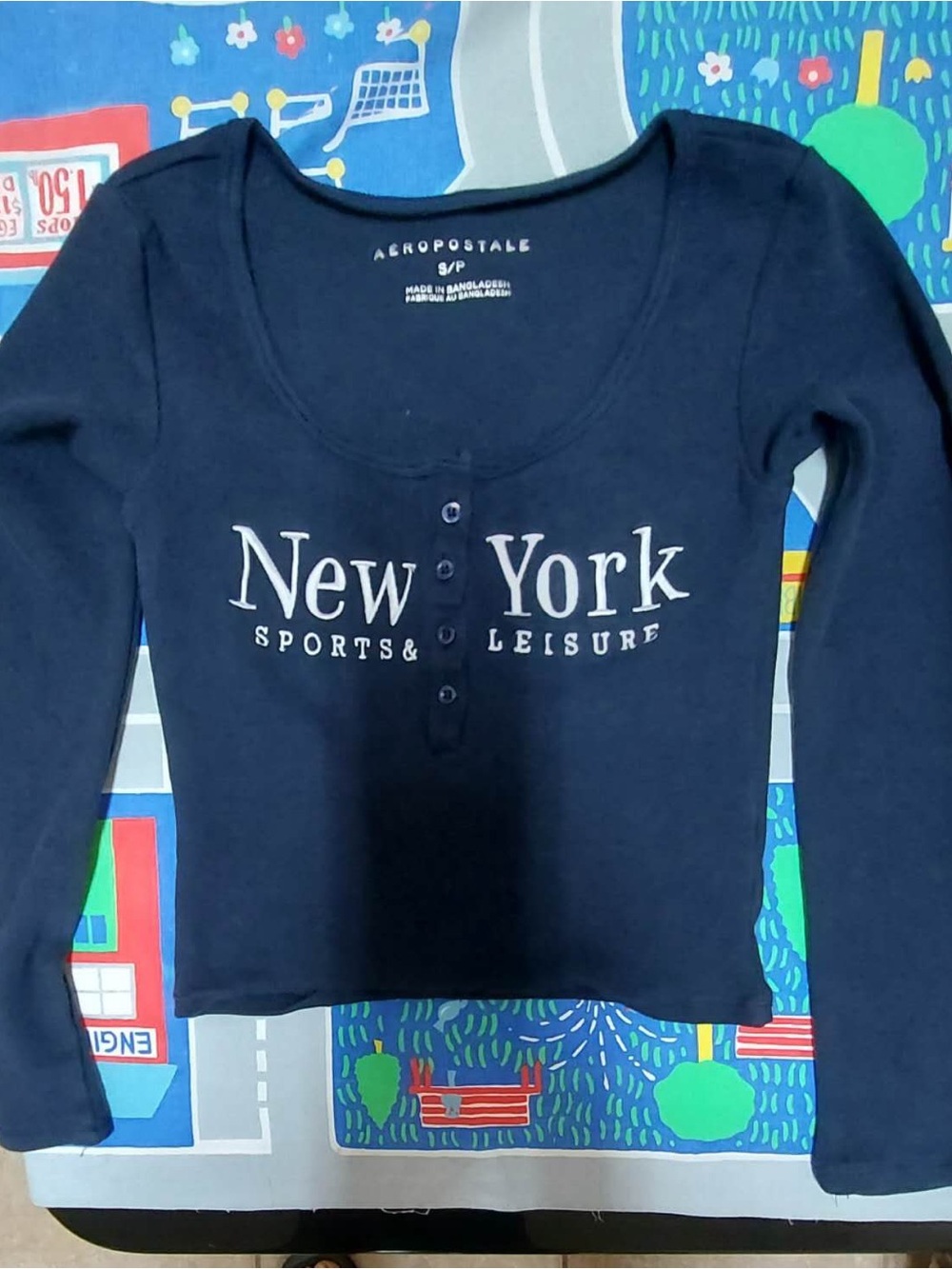 Aeropostale dark blue long sleeve top